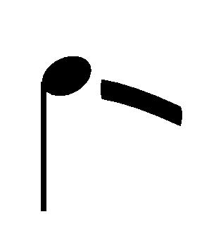 fall note stem down fall note stem down